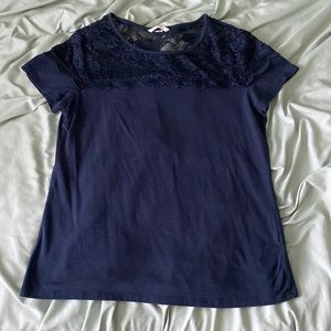 H&M dark blue medium shirt